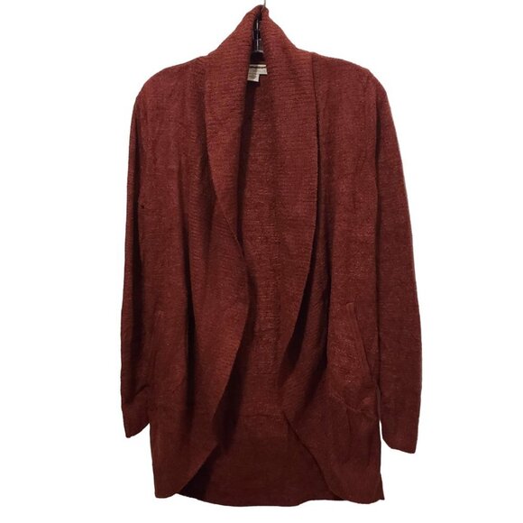 BAREFOOT DREAMS nwot CozyChic Lite Circle Lounge Cardigan Rosewood - Picture 3 of 9